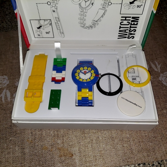 LEGO WATCH SYSTEM Adult Watches Fun Club Blue Yellow Super Rare - Picture 10 of 11